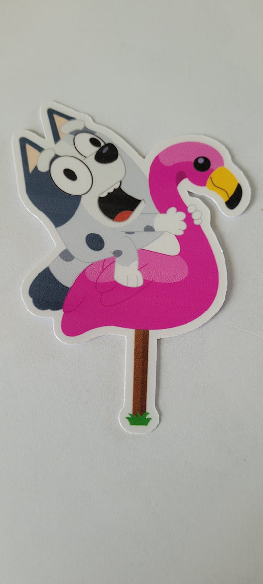 Muffin Flamingo Queen Sticker